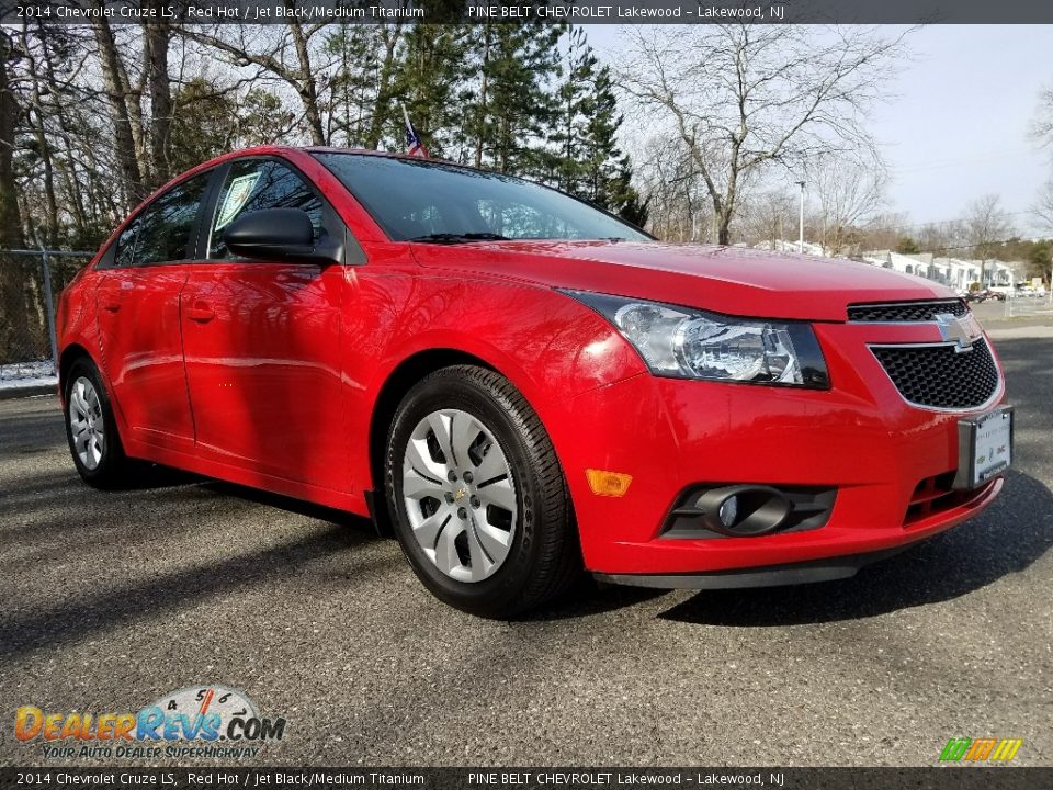 2014 Chevrolet Cruze LS Red Hot / Jet Black/Medium Titanium Photo #1