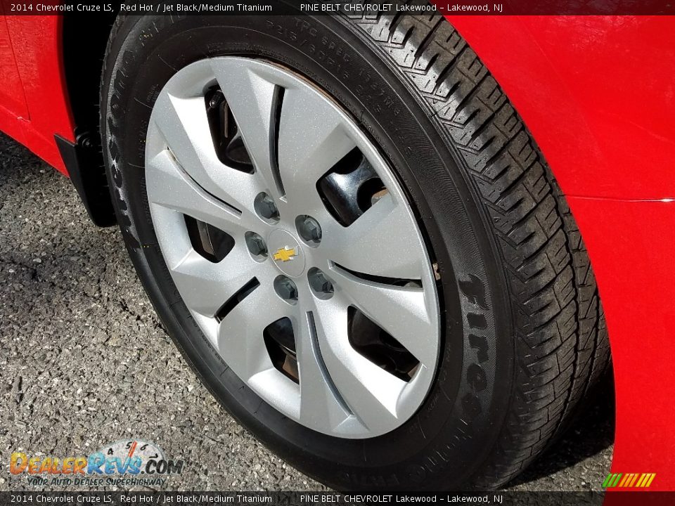 2014 Chevrolet Cruze LS Red Hot / Jet Black/Medium Titanium Photo #4