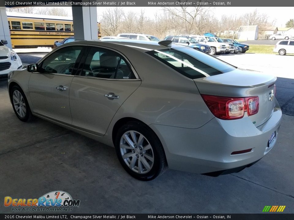 2016 Chevrolet Malibu Limited LTZ Champagne Silver Metallic / Jet Black Photo #3