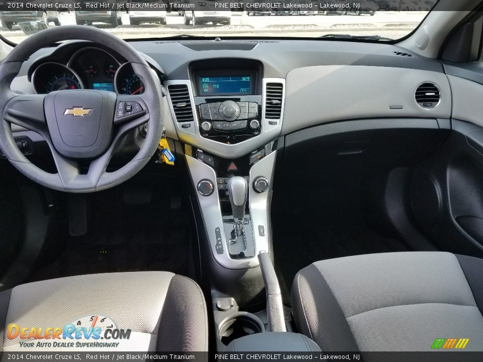 2014 Chevrolet Cruze LS Red Hot / Jet Black/Medium Titanium Photo #12