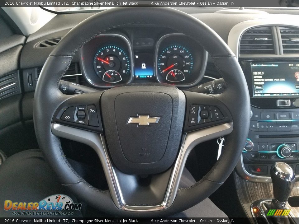 2016 Chevrolet Malibu Limited LTZ Champagne Silver Metallic / Jet Black Photo #4