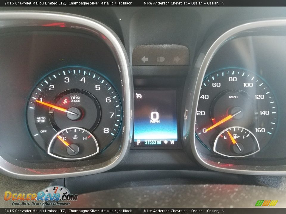 2016 Chevrolet Malibu Limited LTZ Champagne Silver Metallic / Jet Black Photo #5
