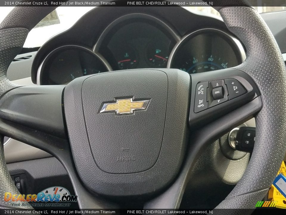 2014 Chevrolet Cruze LS Red Hot / Jet Black/Medium Titanium Photo #13