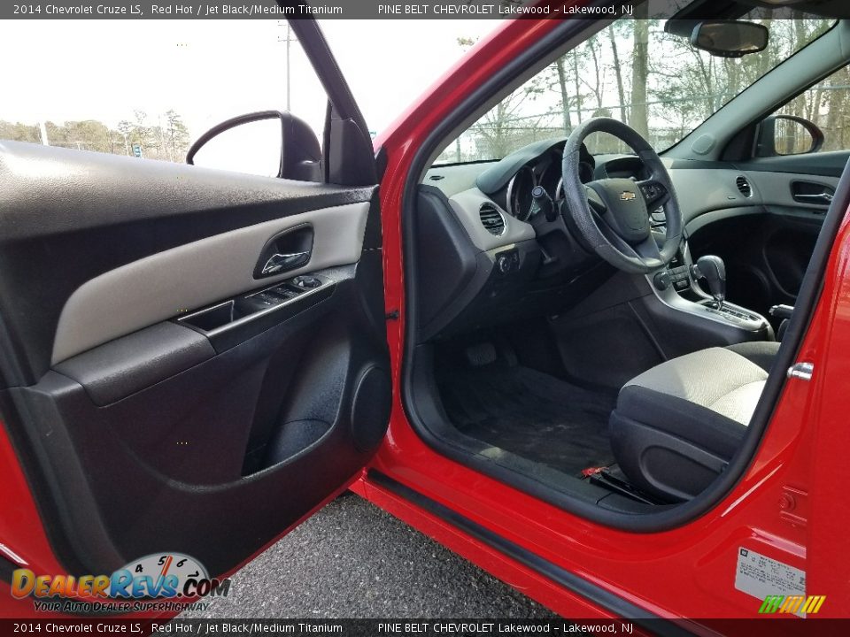 2014 Chevrolet Cruze LS Red Hot / Jet Black/Medium Titanium Photo #15
