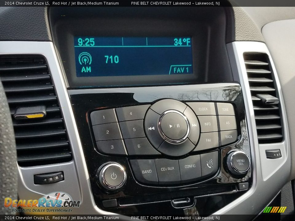 2014 Chevrolet Cruze LS Red Hot / Jet Black/Medium Titanium Photo #17