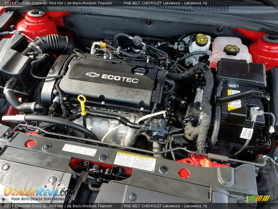 2014 Chevrolet Cruze LS Red Hot / Jet Black/Medium Titanium Photo #23
