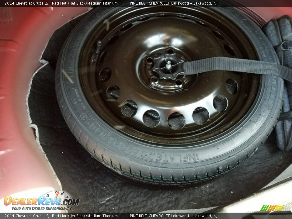2014 Chevrolet Cruze LS Red Hot / Jet Black/Medium Titanium Photo #25