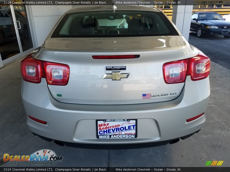 2016 Chevrolet Malibu Limited LTZ Champagne Silver Metallic / Jet Black Photo #24