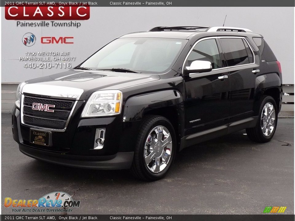 2011 GMC Terrain SLT AWD Onyx Black / Jet Black Photo #1