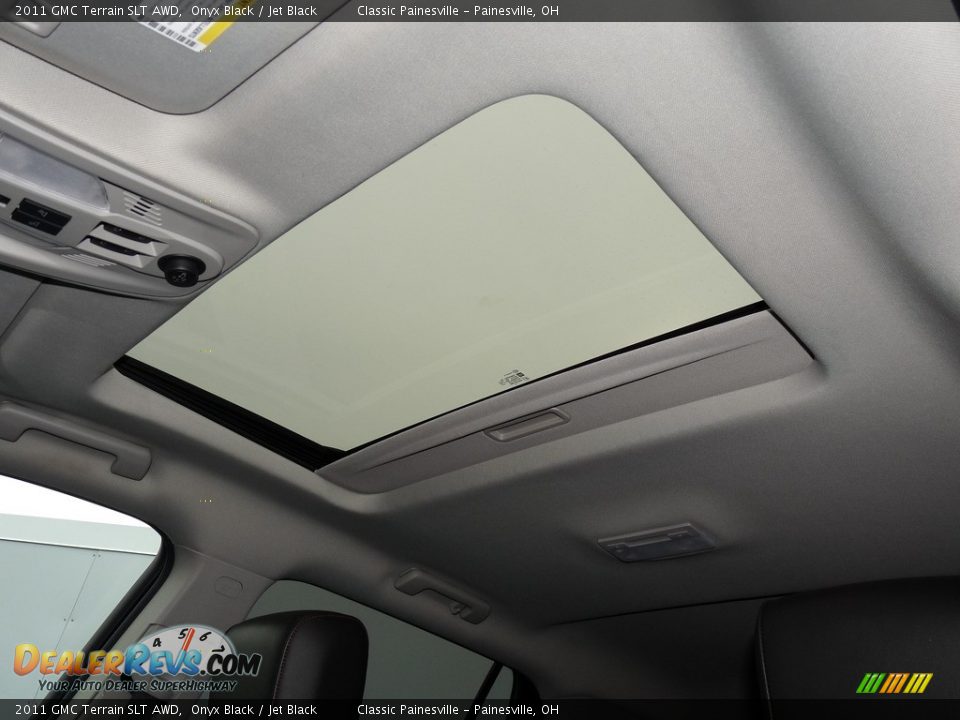 2011 GMC Terrain SLT AWD Onyx Black / Jet Black Photo #6