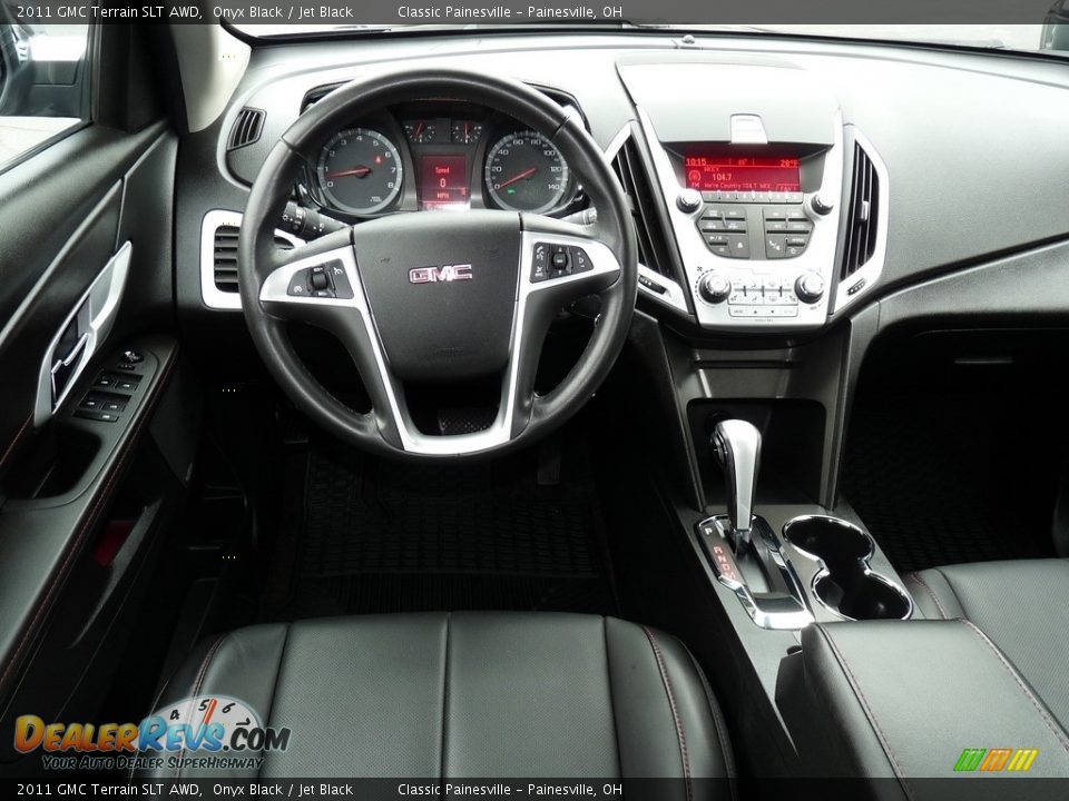 2011 GMC Terrain SLT AWD Onyx Black / Jet Black Photo #12