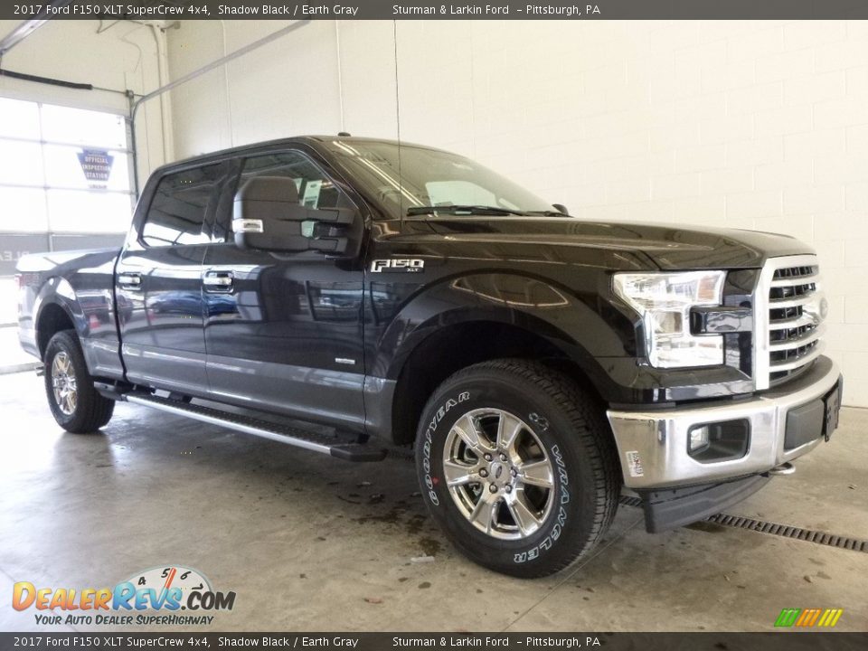 2017 Ford F150 XLT SuperCrew 4x4 Shadow Black / Earth Gray Photo #1
