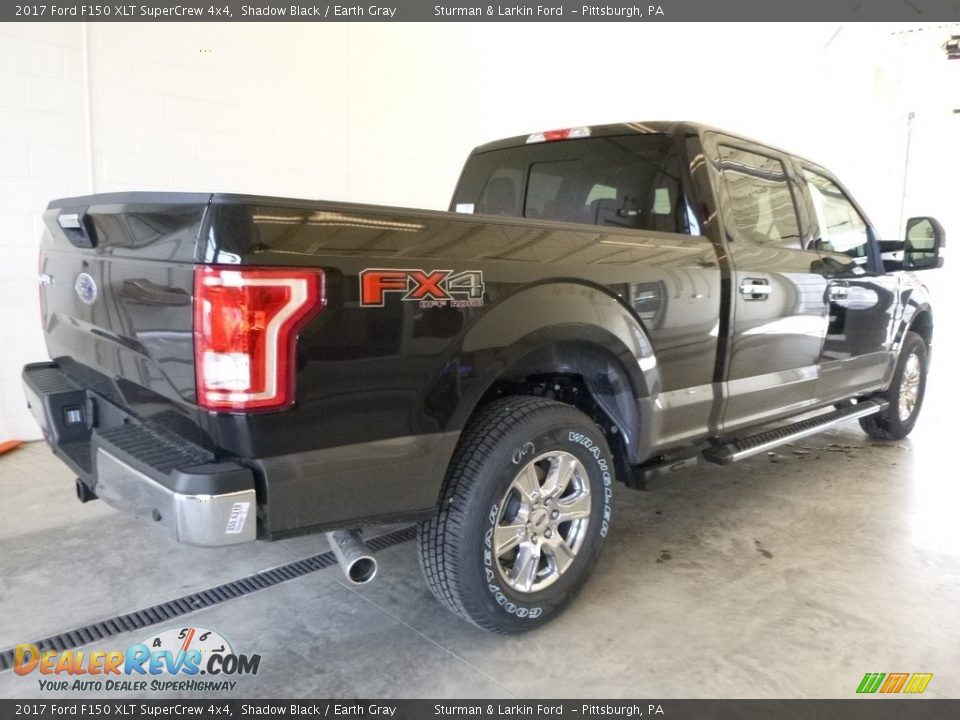 2017 Ford F150 XLT SuperCrew 4x4 Shadow Black / Earth Gray Photo #2