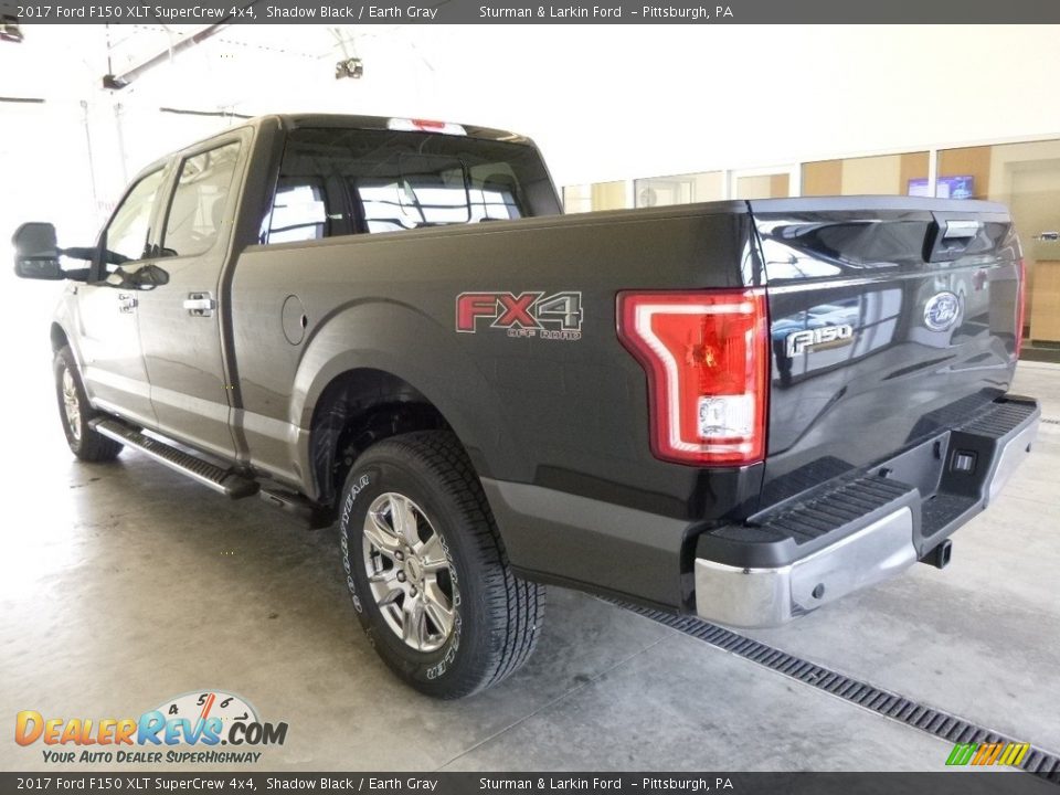 2017 Ford F150 XLT SuperCrew 4x4 Shadow Black / Earth Gray Photo #3