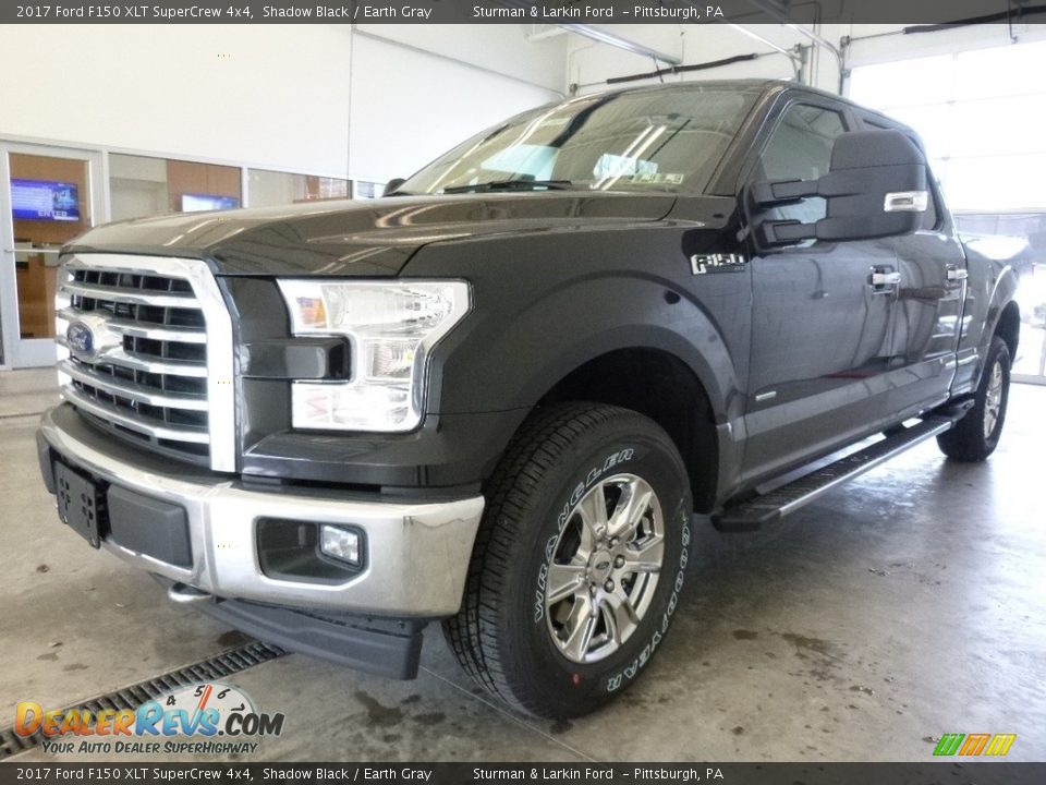 2017 Ford F150 XLT SuperCrew 4x4 Shadow Black / Earth Gray Photo #4