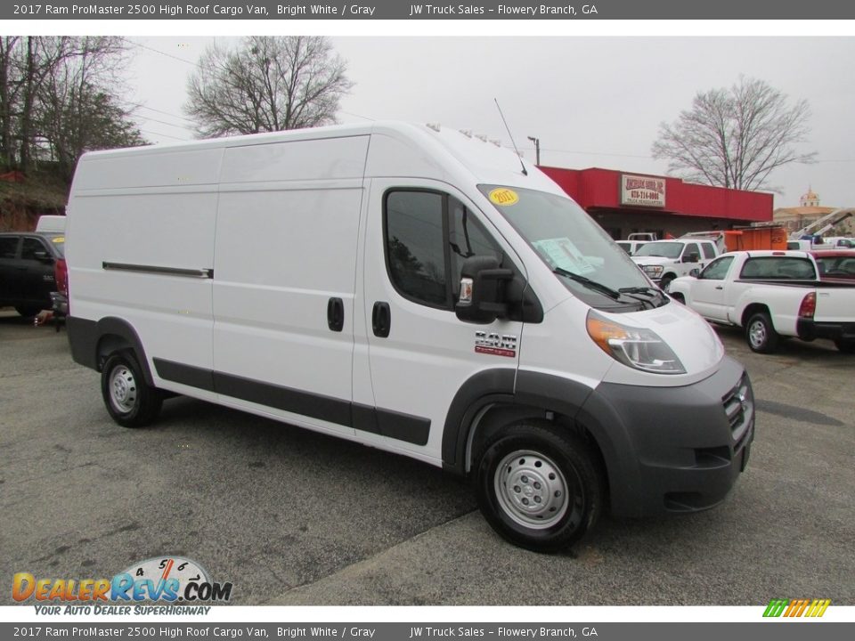 2017 Ram ProMaster 2500 High Roof Cargo Van Bright White / Gray Photo #4