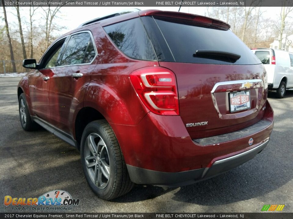 2017 Chevrolet Equinox Premier Siren Red Tintcoat / Light Titanium/Jet Black Photo #4
