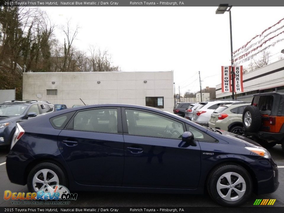 2015 Toyota Prius Two Hybrid Nautical Blue Metallic / Dark Gray Photo #2