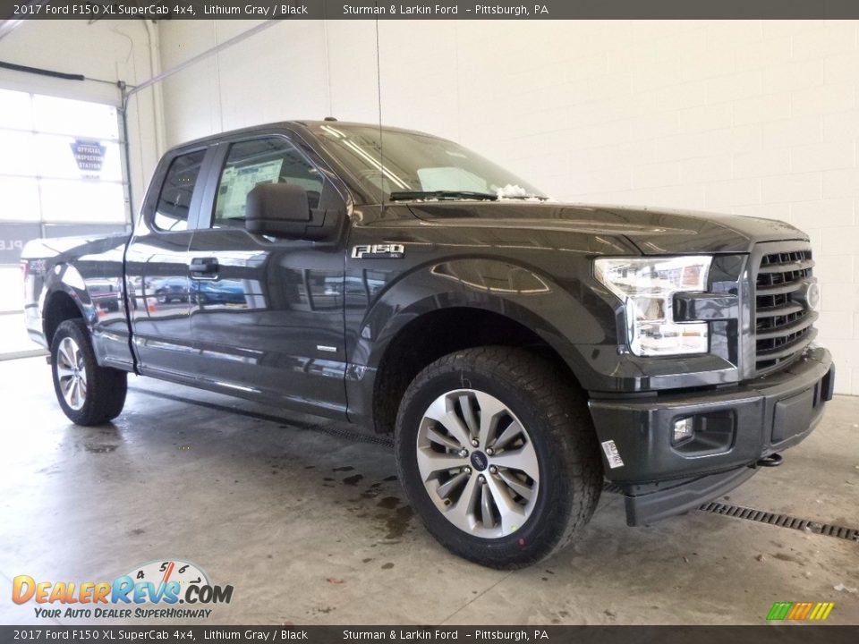 2017 Ford F150 XL SuperCab 4x4 Lithium Gray / Black Photo #1