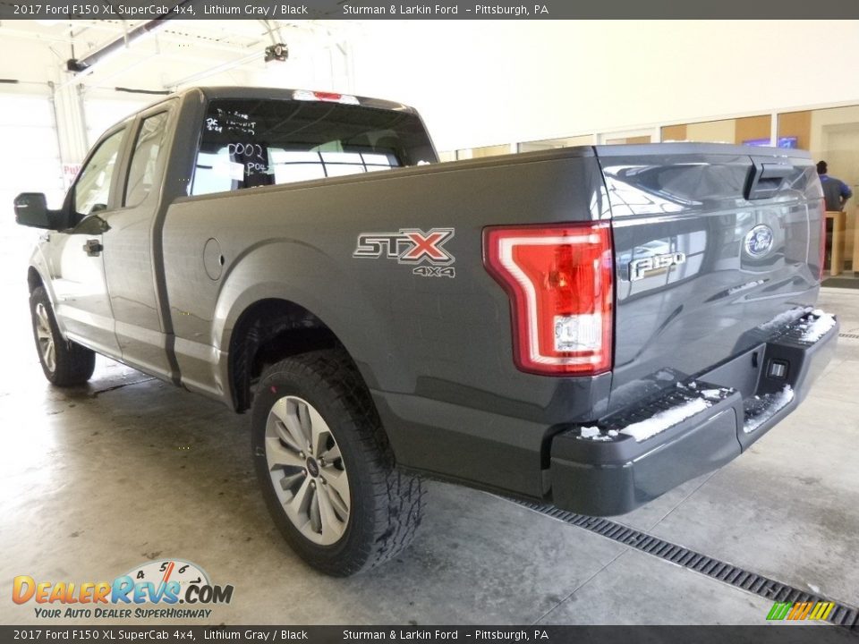 2017 Ford F150 XL SuperCab 4x4 Lithium Gray / Black Photo #3