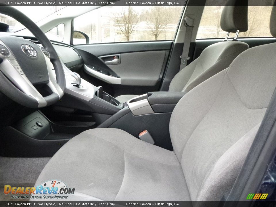 2015 Toyota Prius Two Hybrid Nautical Blue Metallic / Dark Gray Photo #6