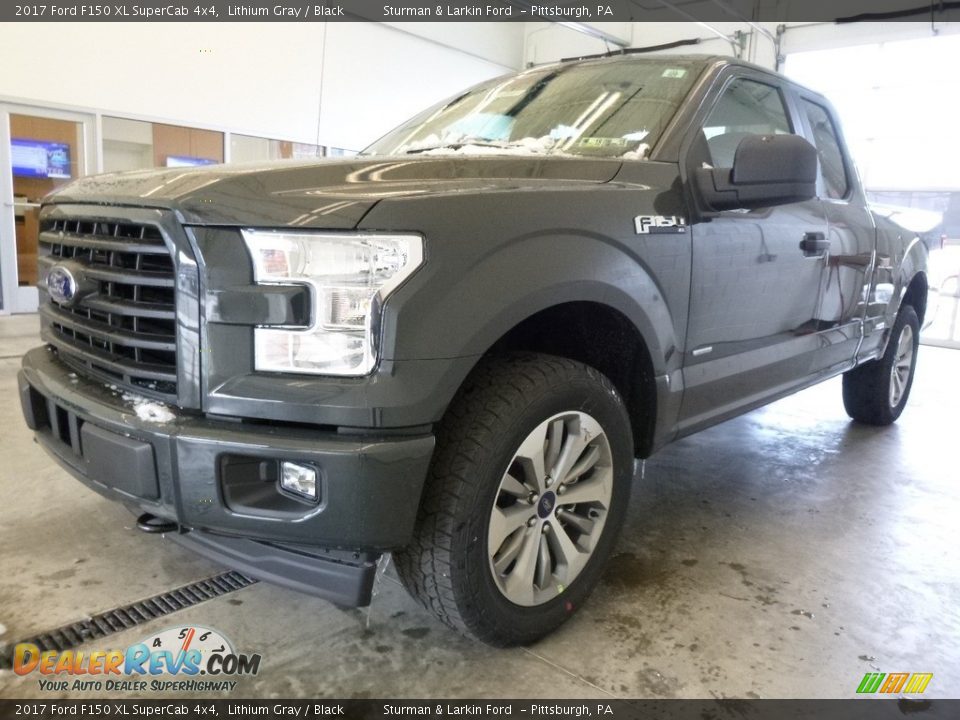 2017 Ford F150 XL SuperCab 4x4 Lithium Gray / Black Photo #4