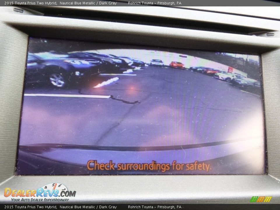 2015 Toyota Prius Two Hybrid Nautical Blue Metallic / Dark Gray Photo #9