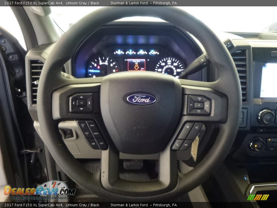 2017 Ford F150 XL SuperCab 4x4 Lithium Gray / Black Photo #11