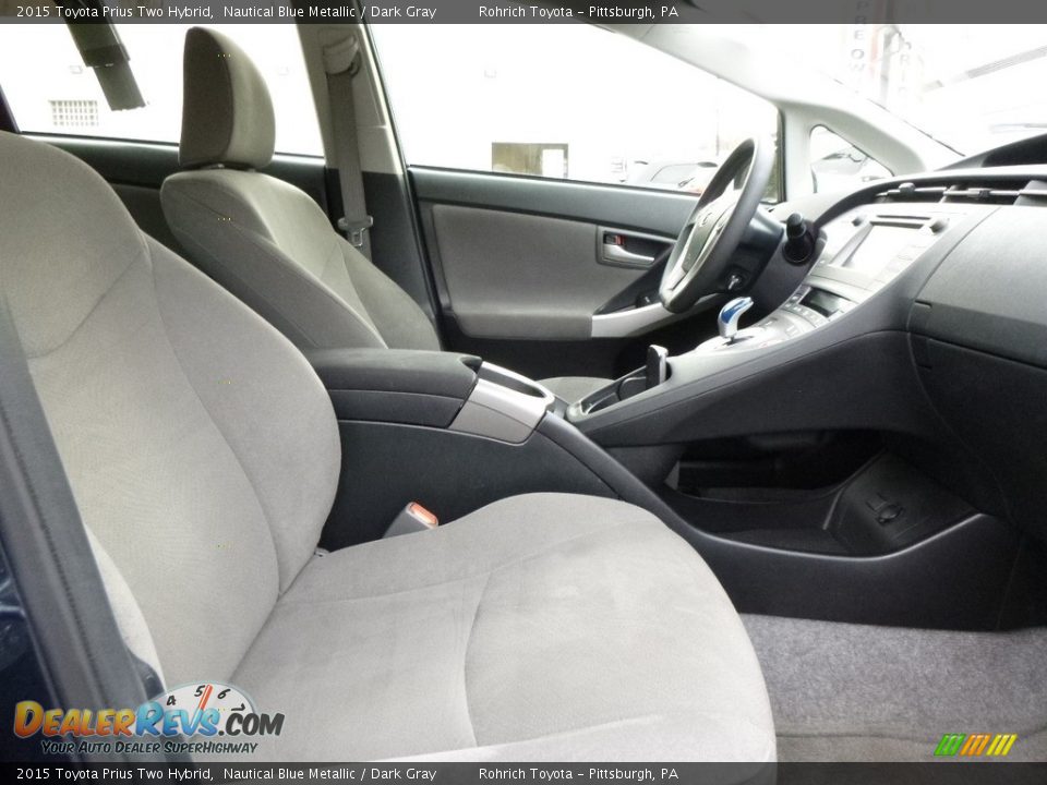 2015 Toyota Prius Two Hybrid Nautical Blue Metallic / Dark Gray Photo #14