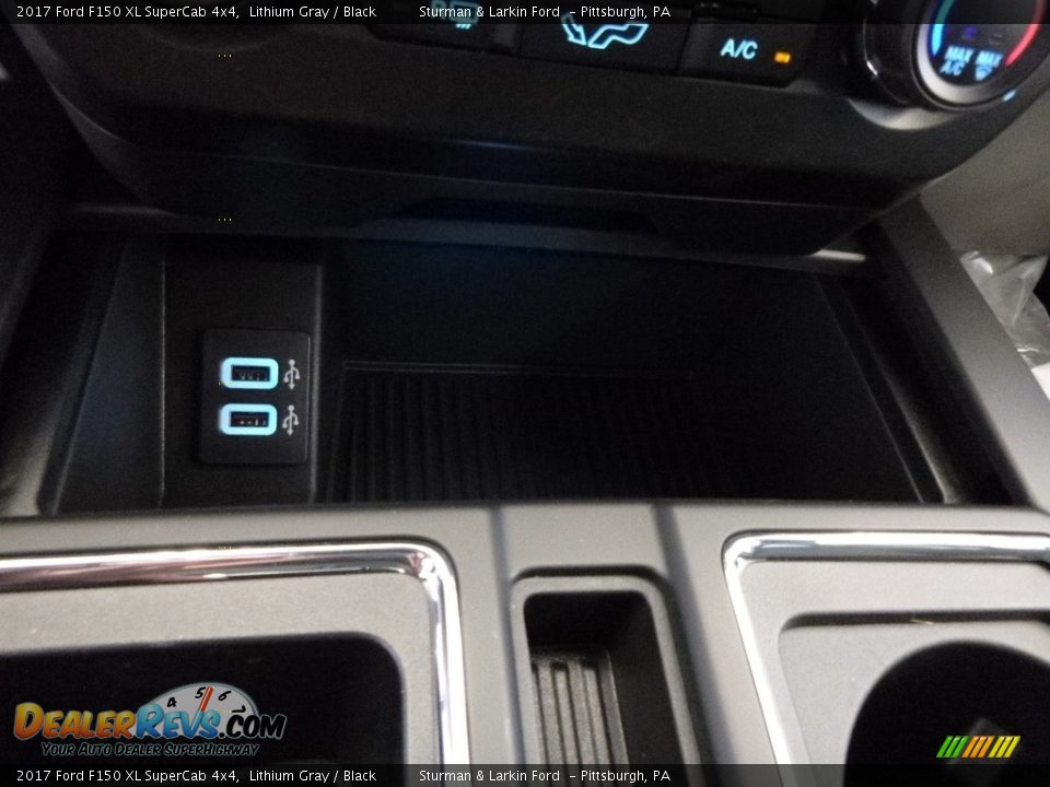 2017 Ford F150 XL SuperCab 4x4 Lithium Gray / Black Photo #13