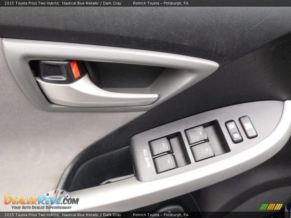 2015 Toyota Prius Two Hybrid Nautical Blue Metallic / Dark Gray Photo #19