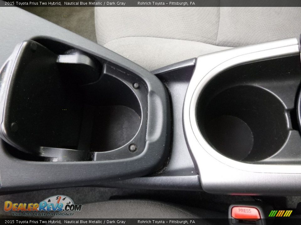 2015 Toyota Prius Two Hybrid Nautical Blue Metallic / Dark Gray Photo #23