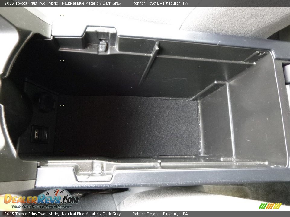 2015 Toyota Prius Two Hybrid Nautical Blue Metallic / Dark Gray Photo #24
