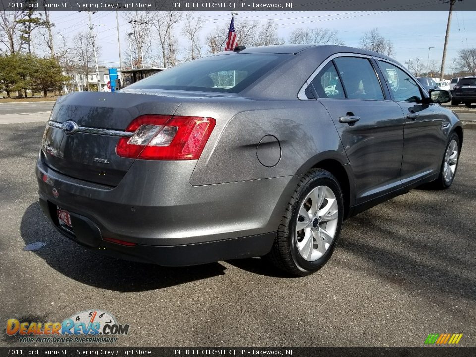 2011 Ford Taurus SEL Sterling Grey / Light Stone Photo #7