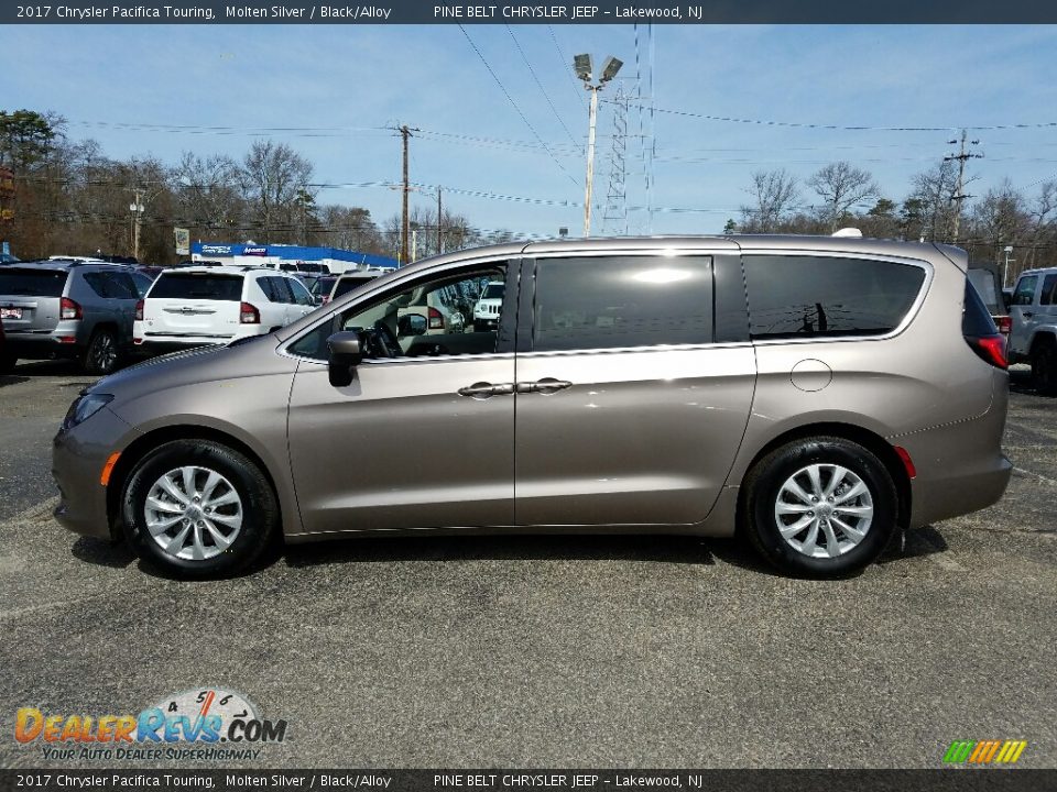 2017 Chrysler Pacifica Touring Molten Silver / Black/Alloy Photo #3
