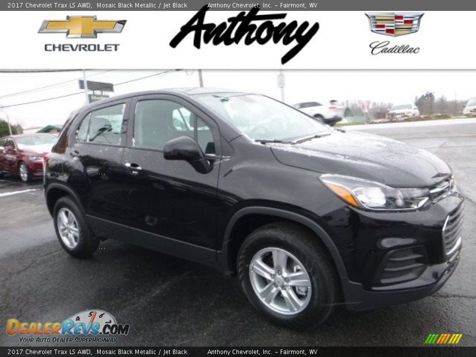 2017 Chevrolet Trax LS AWD Mosaic Black Metallic / Jet Black Photo #1