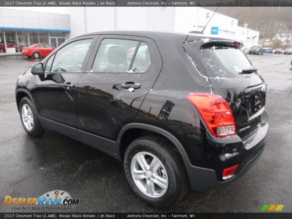 2017 Chevrolet Trax LS AWD Mosaic Black Metallic / Jet Black Photo #6