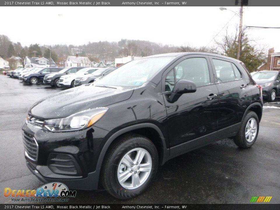 2017 Chevrolet Trax LS AWD Mosaic Black Metallic / Jet Black Photo #8