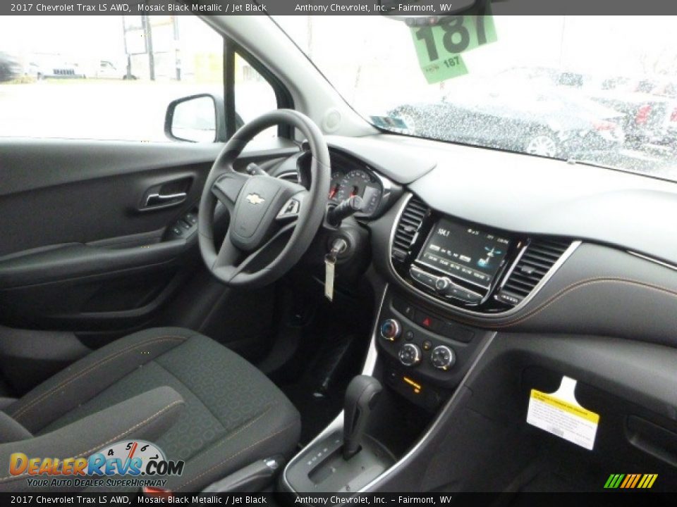 2017 Chevrolet Trax LS AWD Mosaic Black Metallic / Jet Black Photo #12