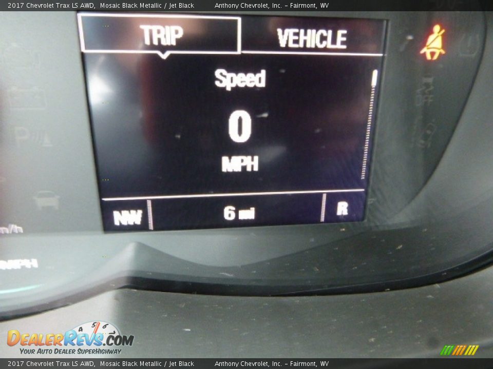2017 Chevrolet Trax LS AWD Mosaic Black Metallic / Jet Black Photo #18