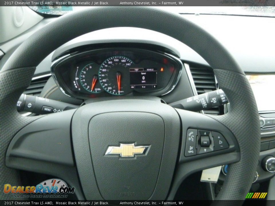 2017 Chevrolet Trax LS AWD Mosaic Black Metallic / Jet Black Photo #19