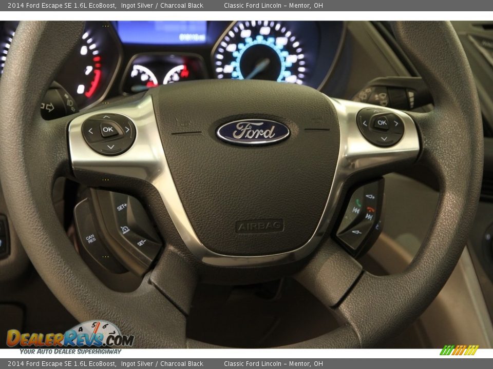 2014 Ford Escape SE 1.6L EcoBoost Ingot Silver / Charcoal Black Photo #6