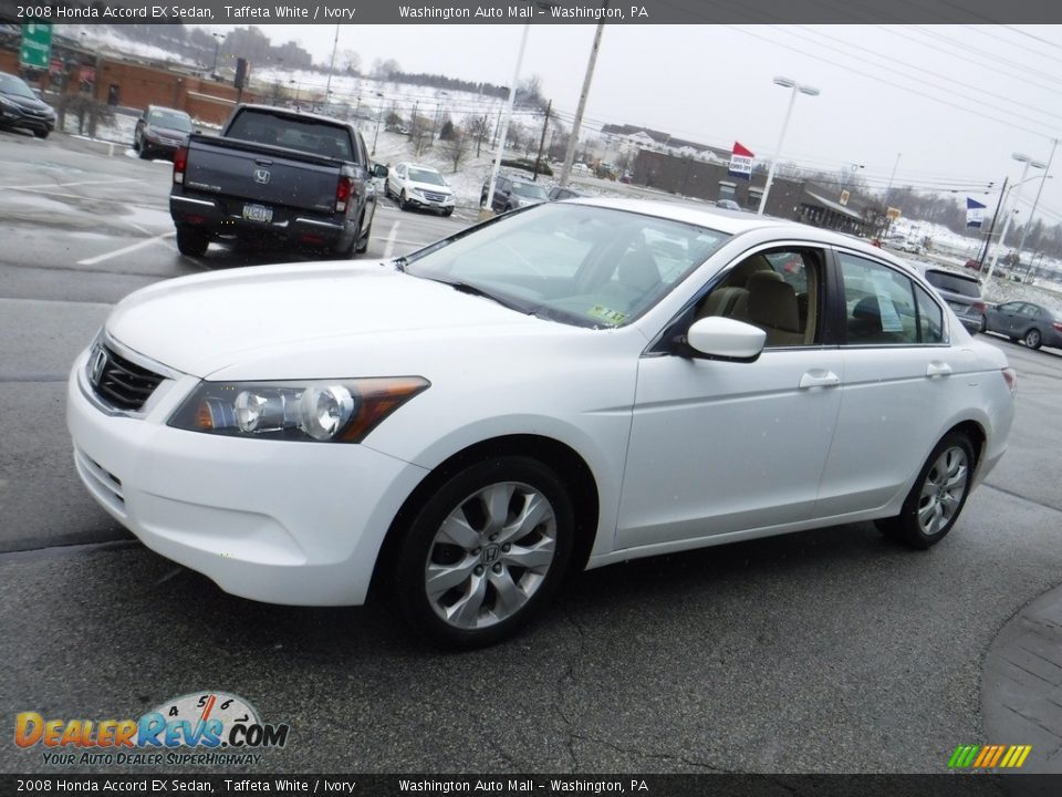 2008 Honda Accord EX Sedan Taffeta White / Ivory Photo #6