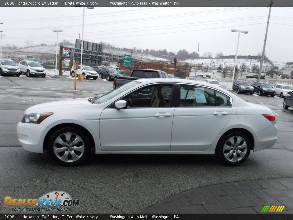 2008 Honda Accord EX Sedan Taffeta White / Ivory Photo #7