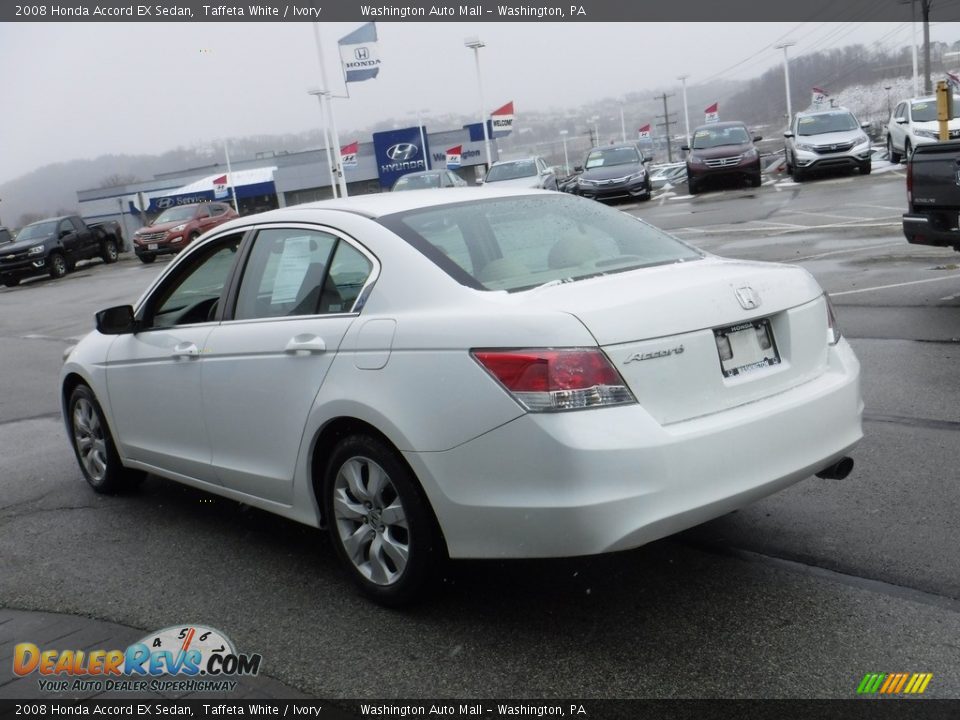 2008 Honda Accord EX Sedan Taffeta White / Ivory Photo #8