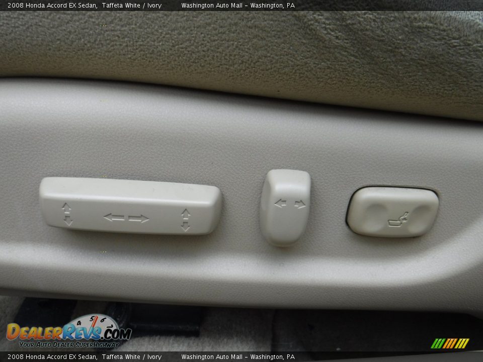 2008 Honda Accord EX Sedan Taffeta White / Ivory Photo #14
