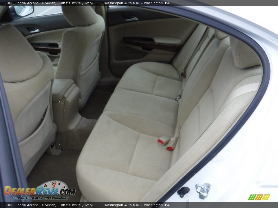 2008 Honda Accord EX Sedan Taffeta White / Ivory Photo #16