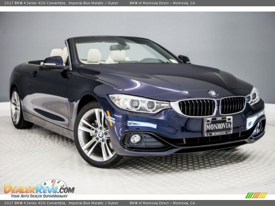 2017 BMW 4 Series 430i Convertible Imperial Blue Metallic / Oyster Photo #12
