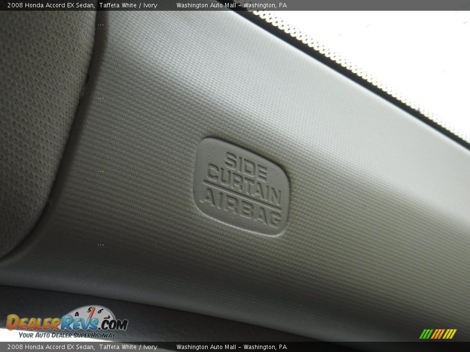 2008 Honda Accord EX Sedan Taffeta White / Ivory Photo #21