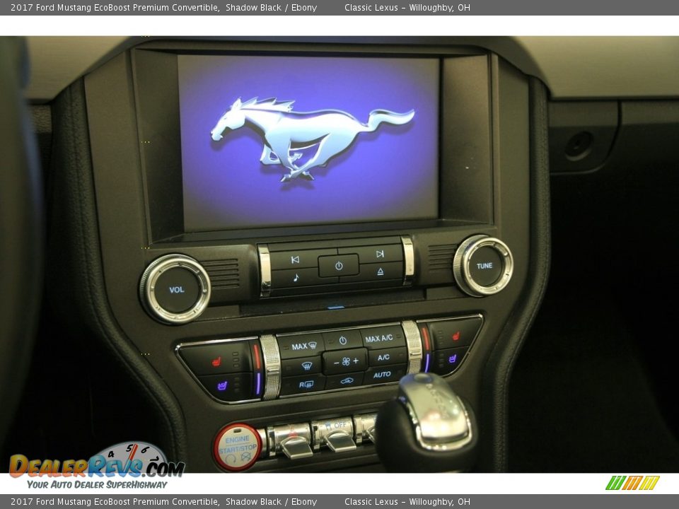 Controls of 2017 Ford Mustang EcoBoost Premium Convertible Photo #13